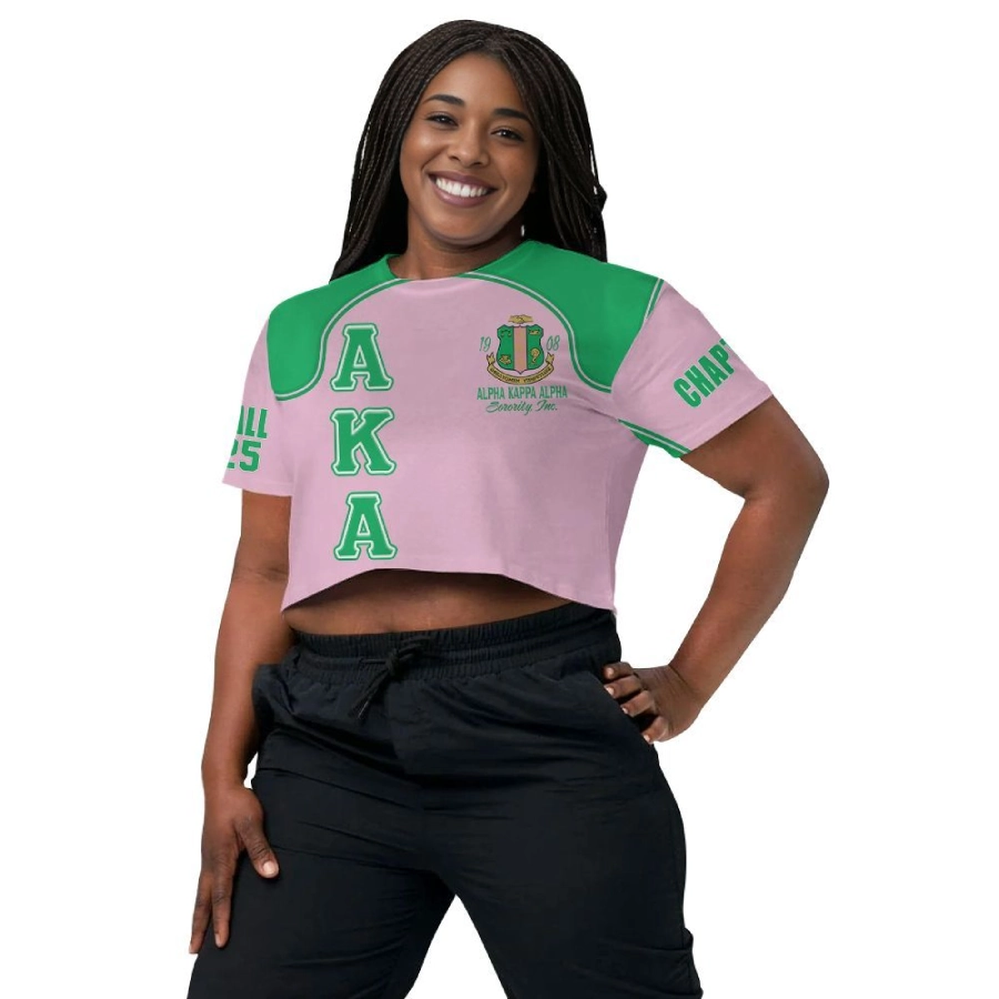 Crop top shirt for sorority