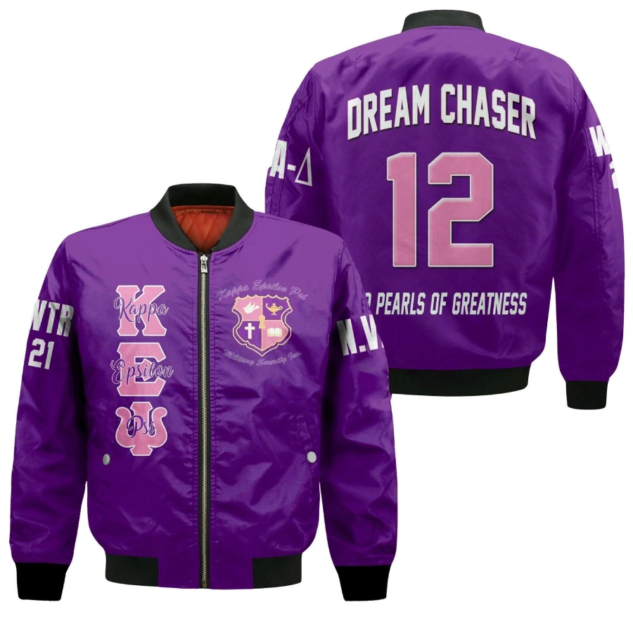 Kappa Epsilon Psi Sleeve Zip Bomber Jacket