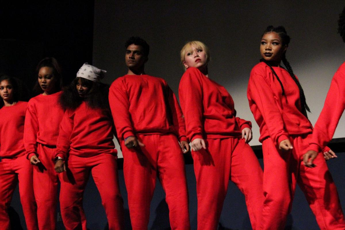 Black Greek organizations strolling line campus event NPHC