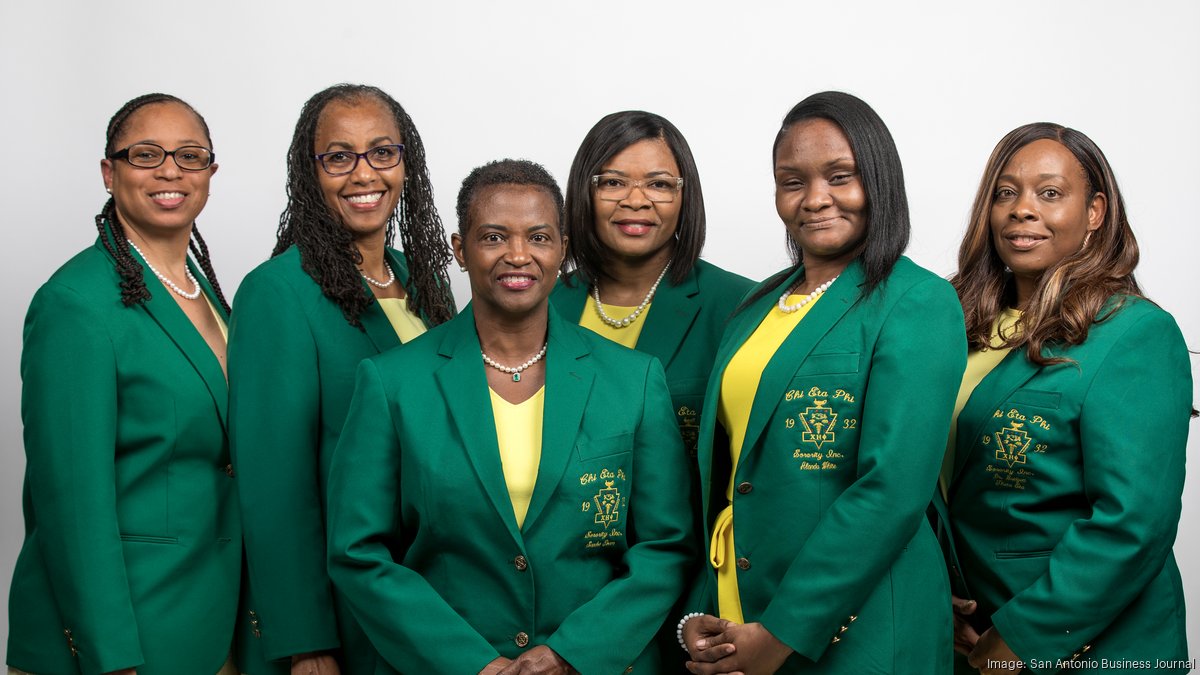 Chi Eta Phi Sorority Inc nursing chapter members at community event