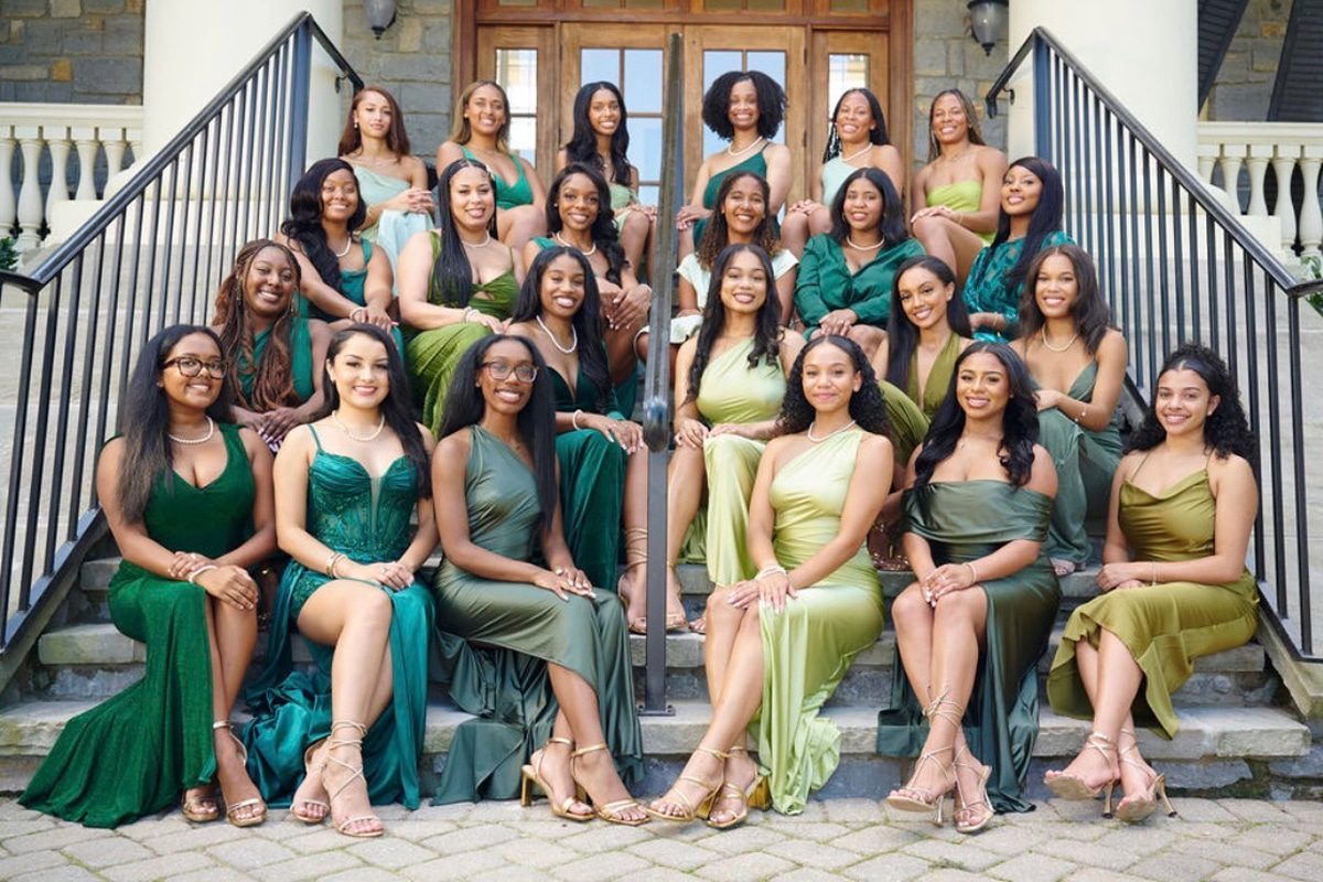 Alpha Kappa Alpha sorority members at a campus event