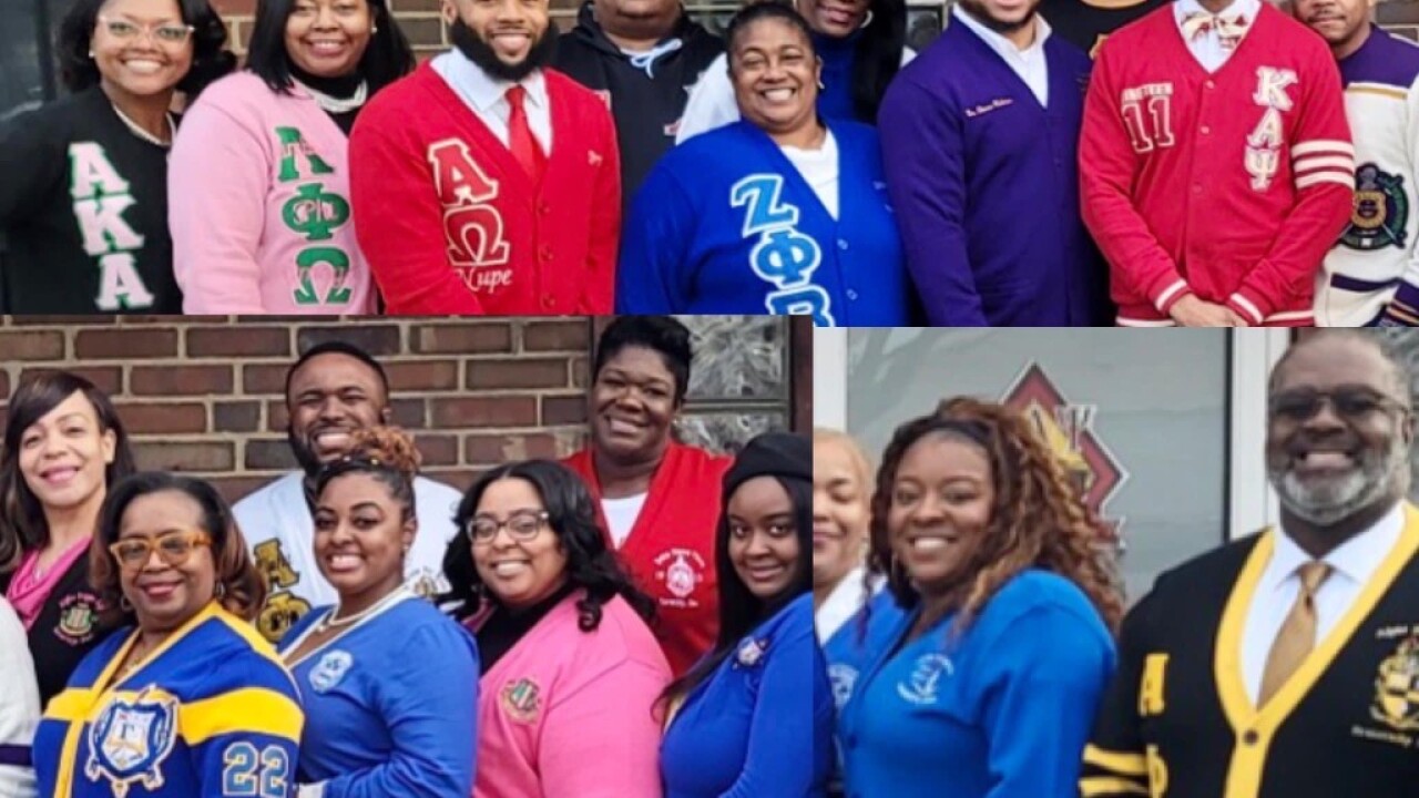 Divine Nine Black Greek fraternities sororities members NPHC event