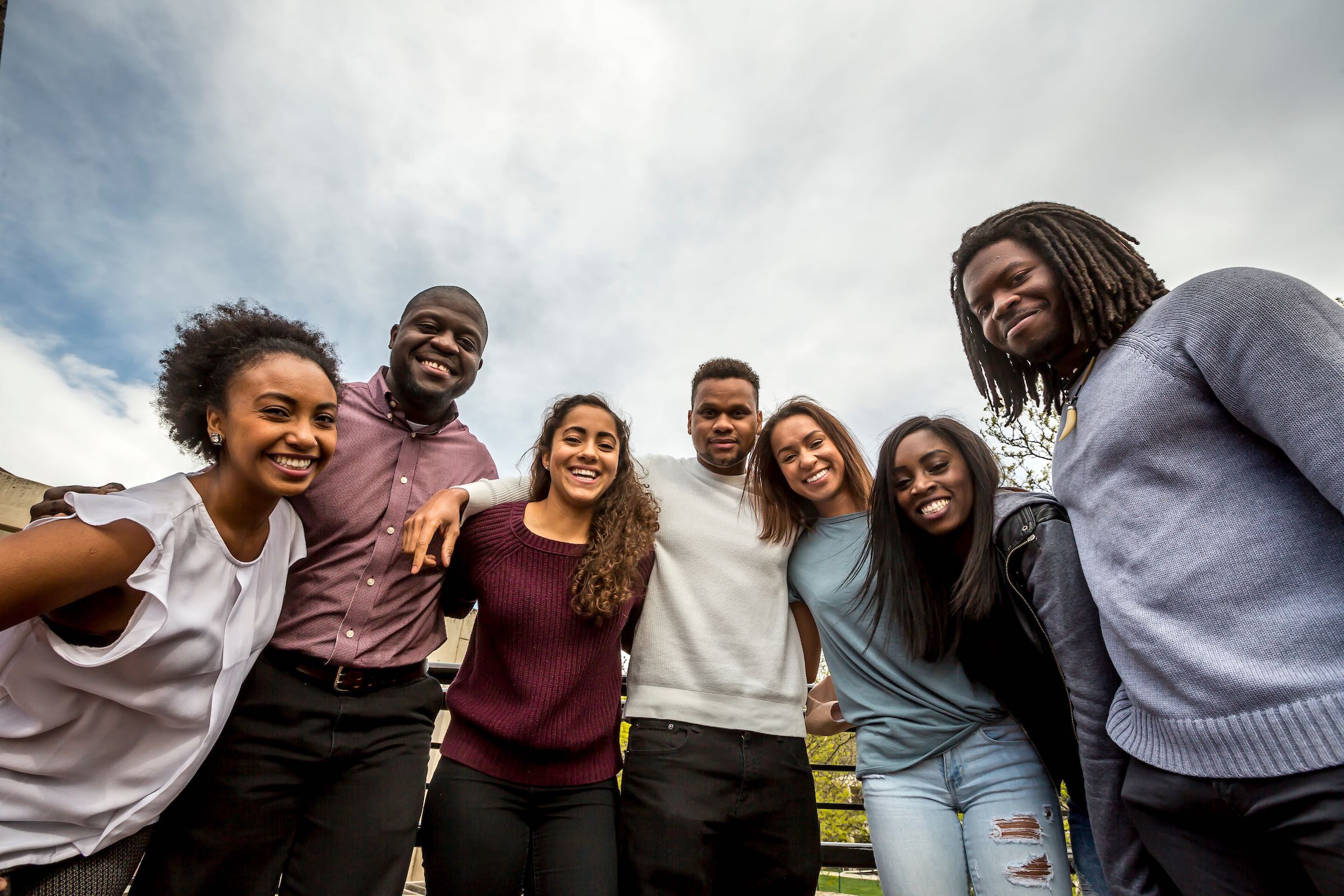 Black students and members together on campus