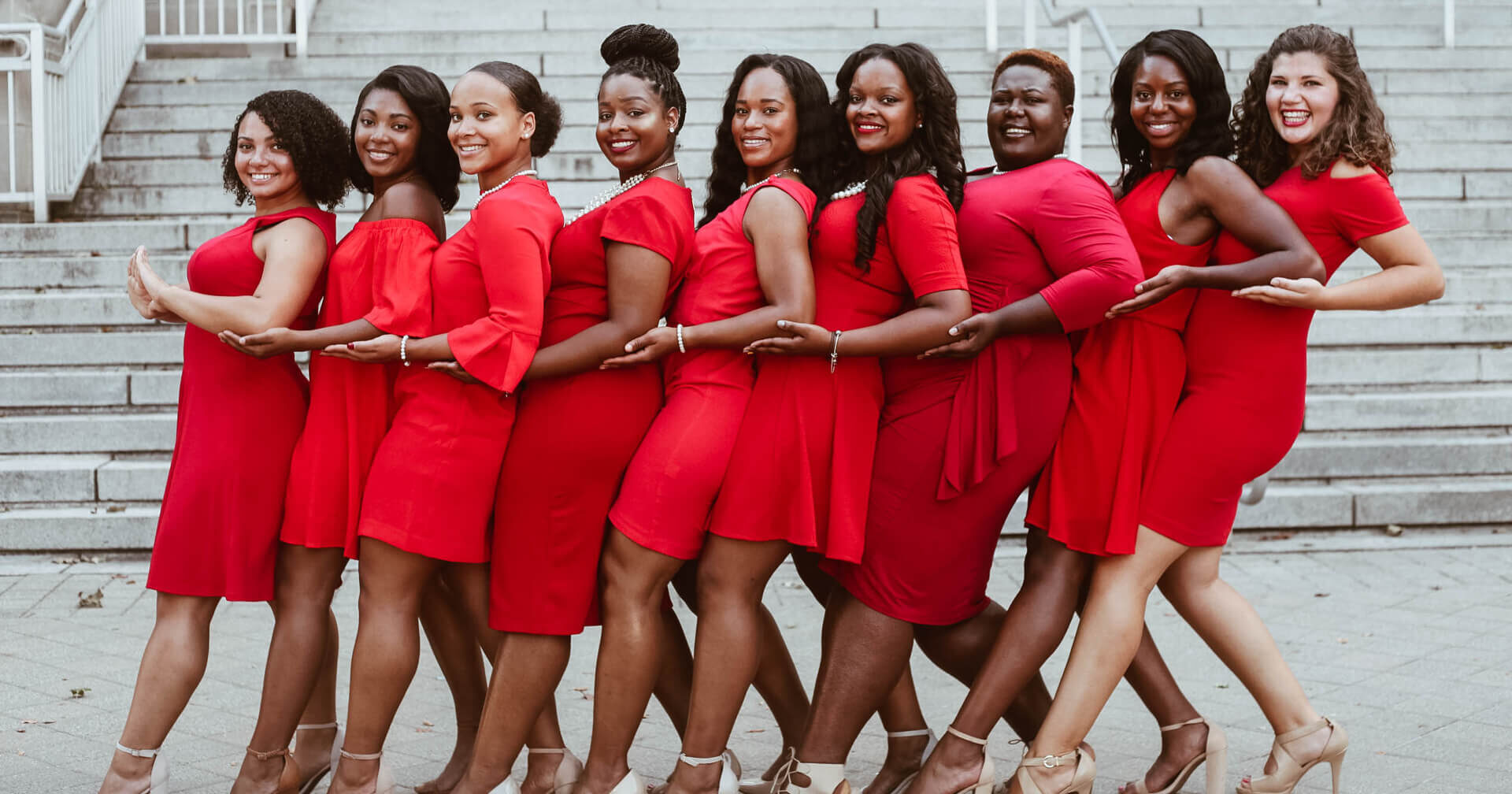 Divine Nine graduate-level members in service uniform