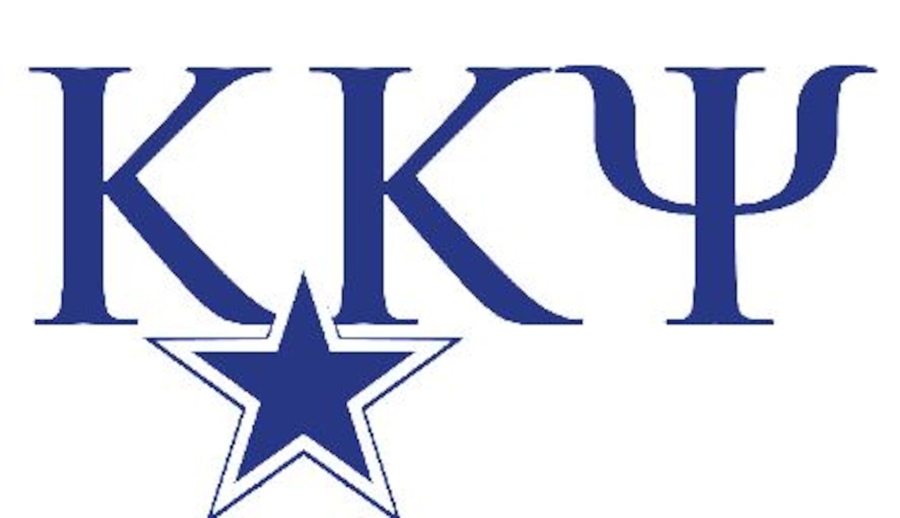 Kappa Kappa Psi band fraternity members at a university event