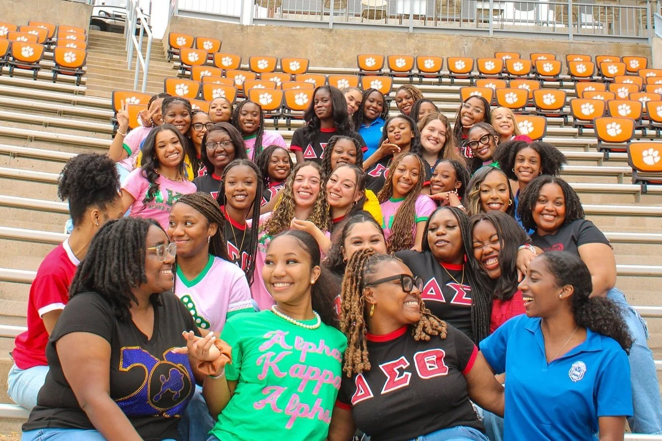 NPHC sorority members at a chapter informational meeting