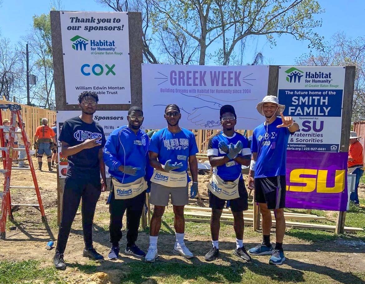 NPHC members at Greek Week event