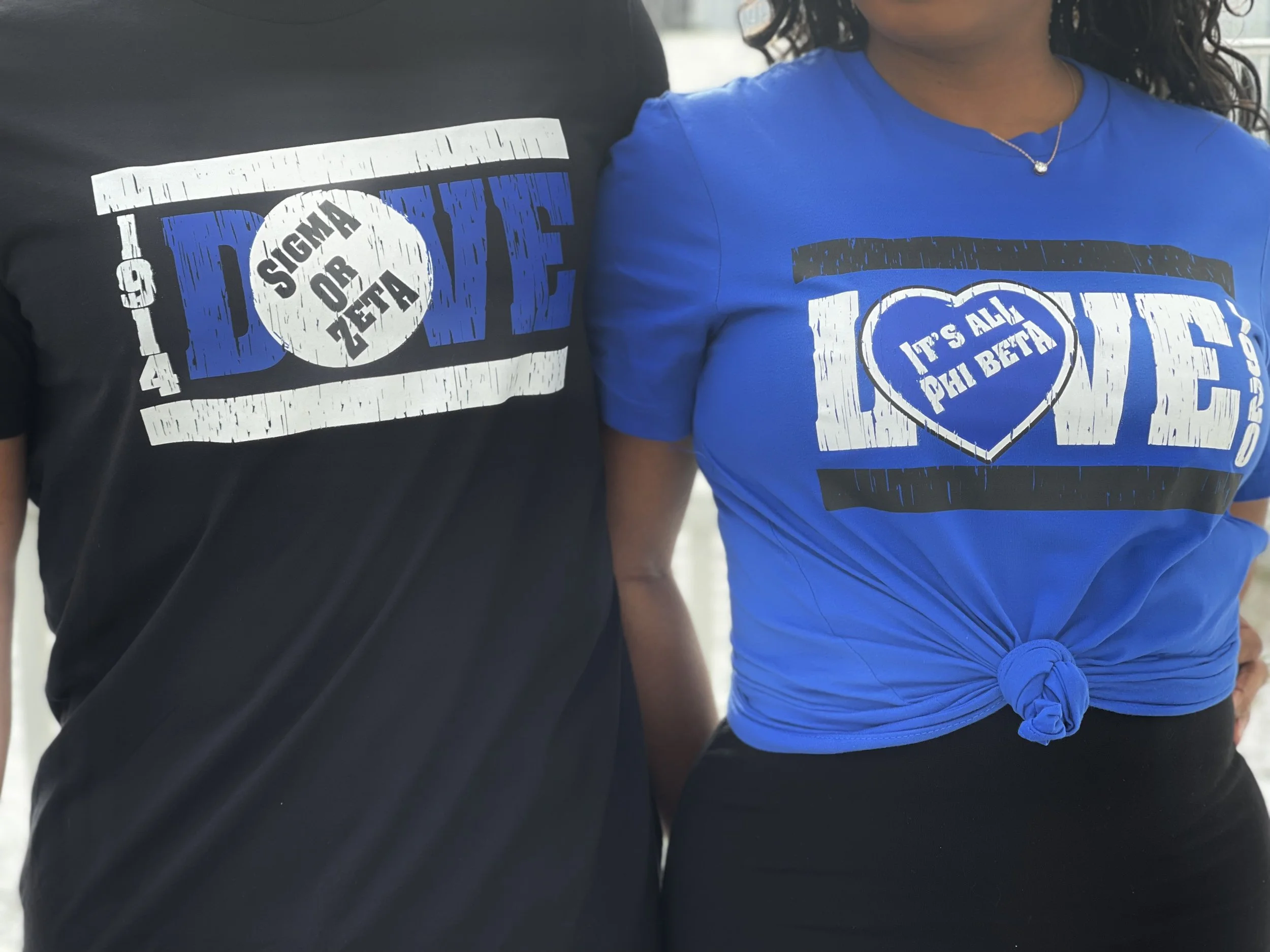 Sigma and Zeta members gathered at a campus event