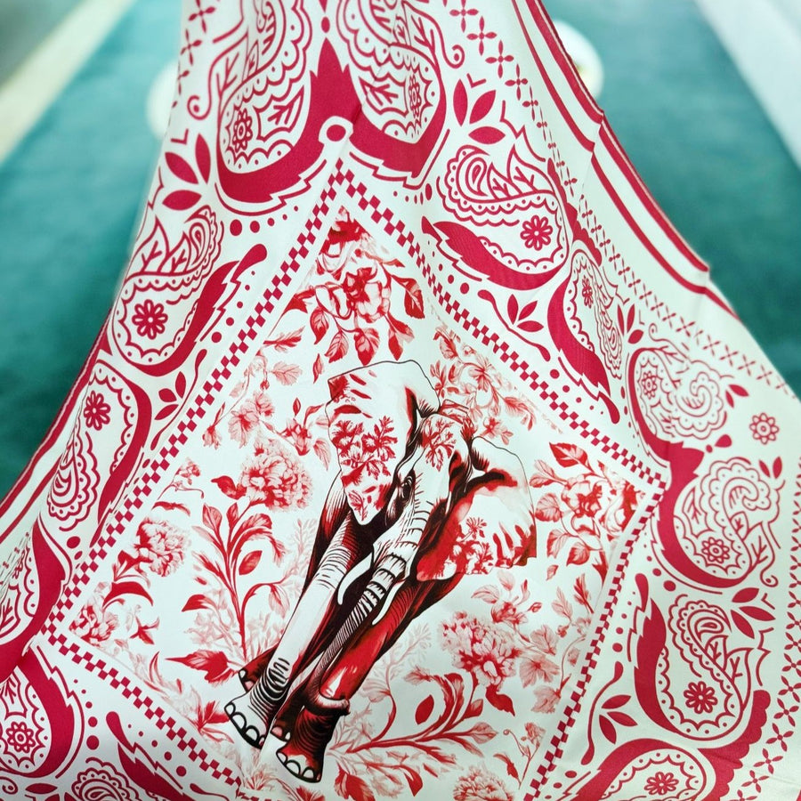 Delta Sigma Theta scarf in crimson for a Delta soror gift