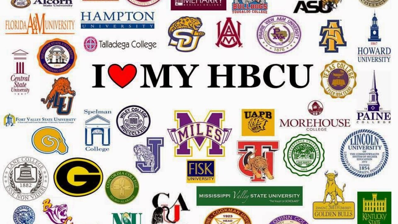 Students showing pride in their HBCU