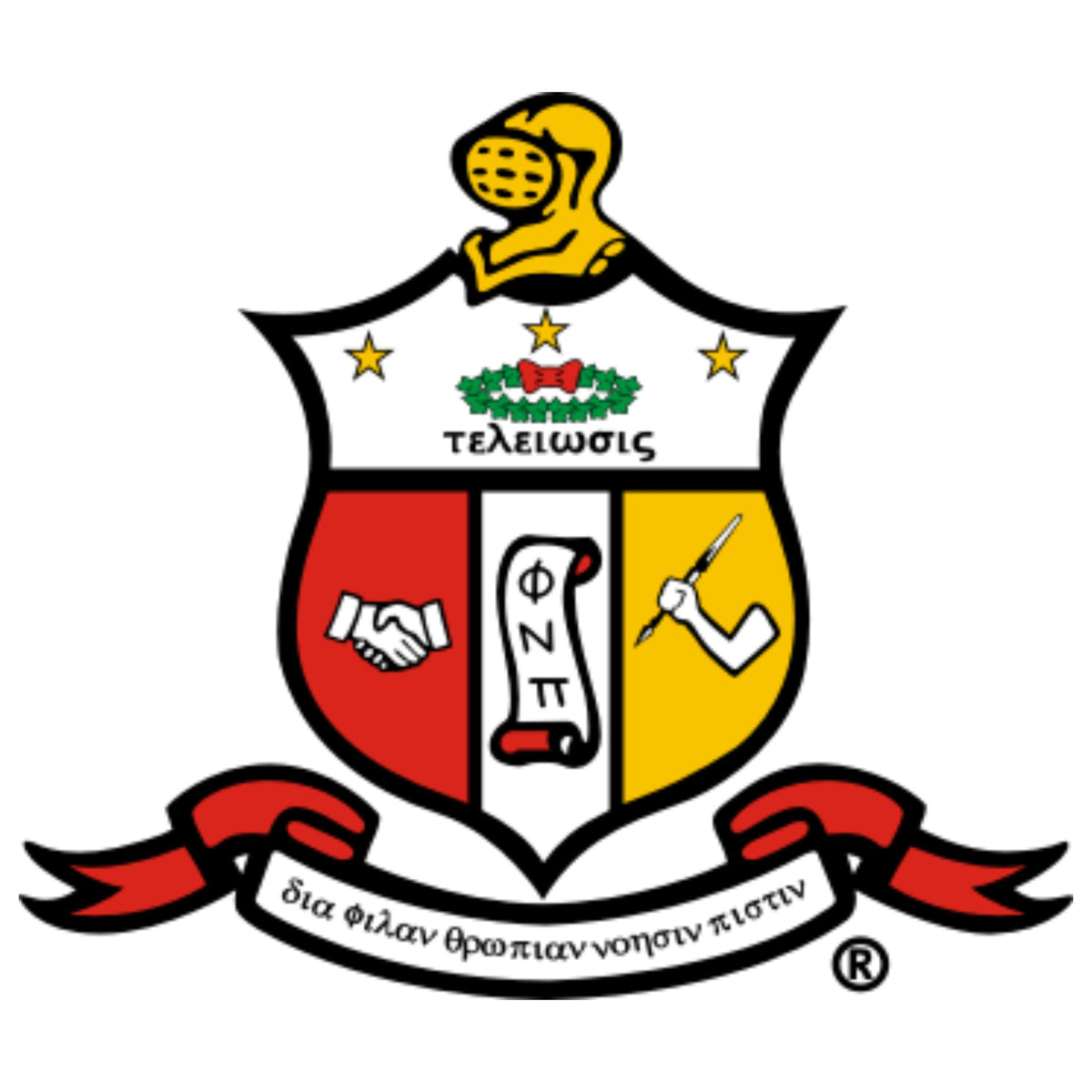 Kappa Alpha Psi gift collection in crimson and cream