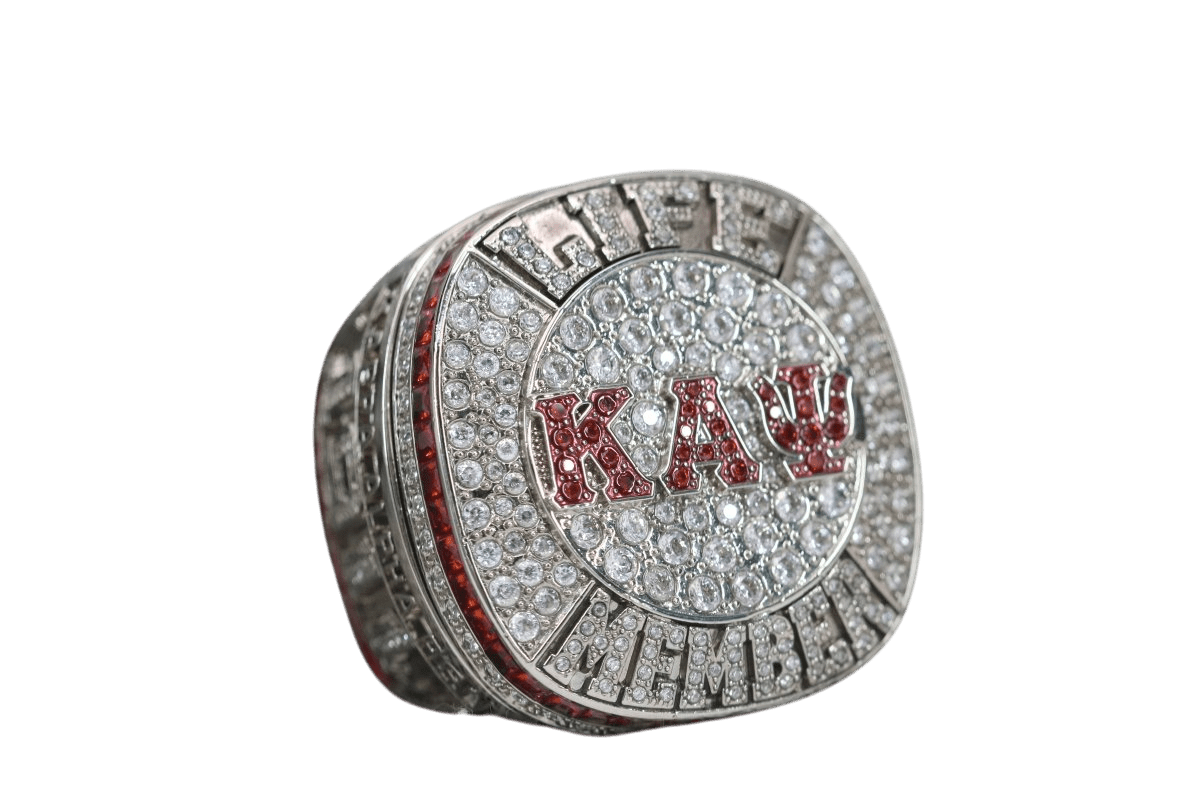 Kappa Alpha Psi fraternity ring with the diamond as a keepsake gift