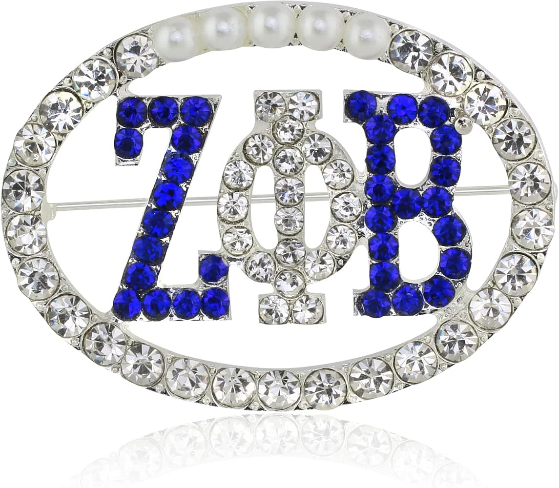 Zeta Phi Beta royal blue and white sorority gift